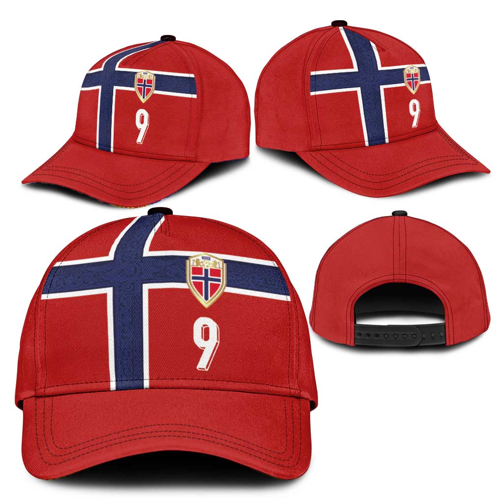 Custom Norway Football Classic Cap Cross Nordic Knot Pattern National Flag Style