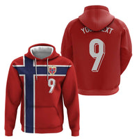 Custom Norway Football Hoodie Cross Nordic Knot Pattern National Flag Style