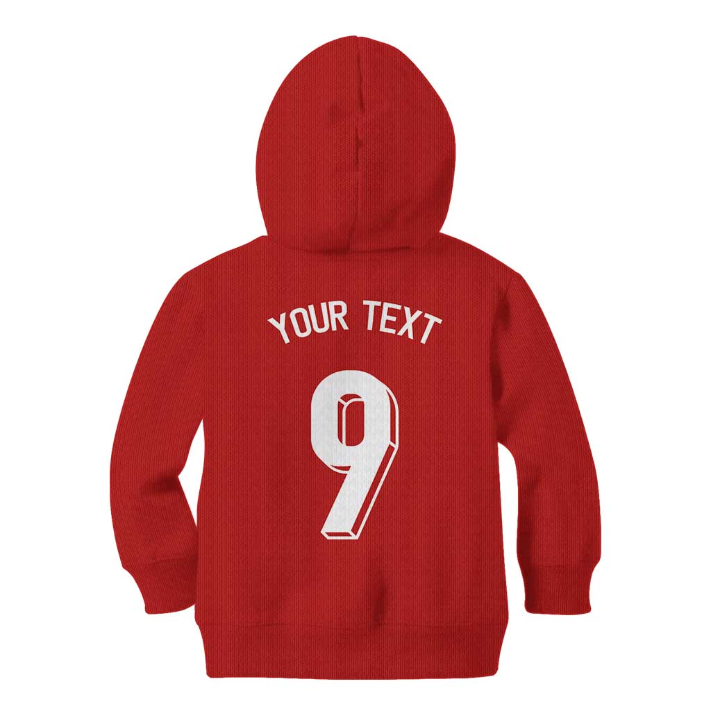Custom Norway Football Kid Hoodie Cross Nordic Knot Pattern National Flag Style