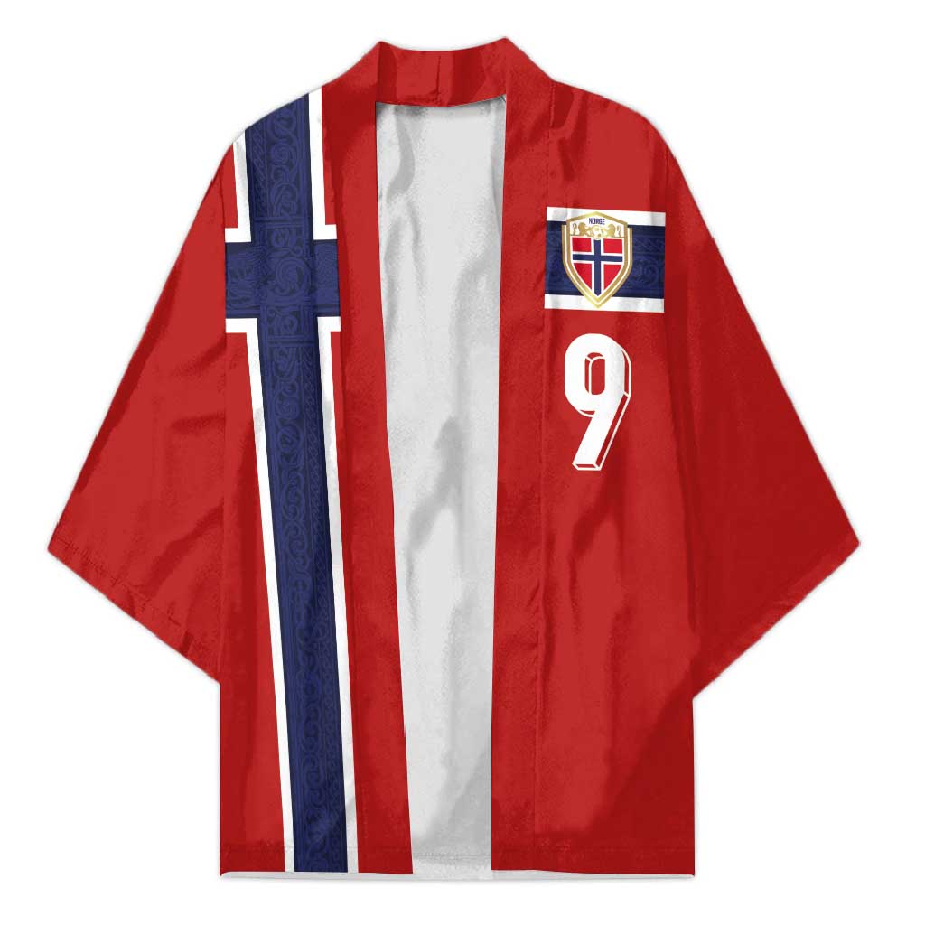 Custom Norway Football Kimono Cross Nordic Knot Pattern National Flag Style