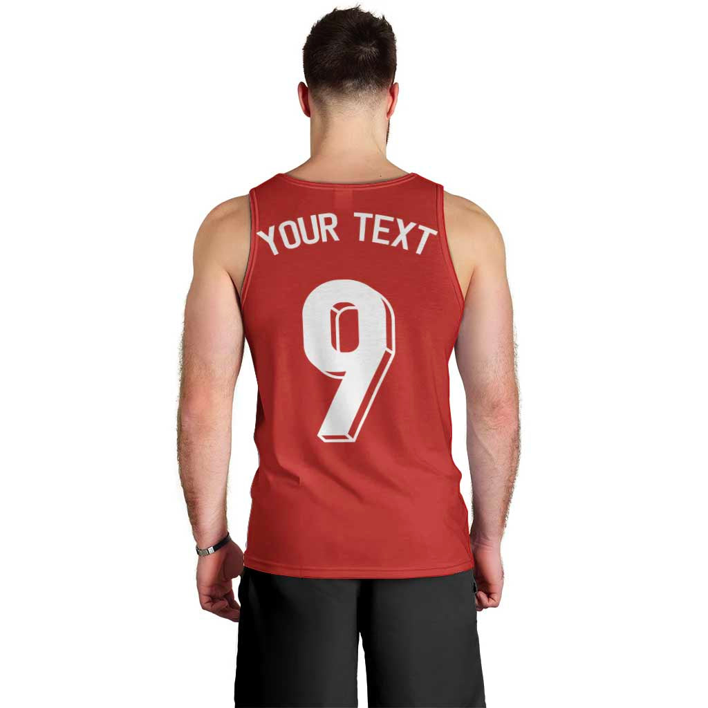Custom Norway Football Men Tank Top Cross Nordic Knot Pattern National Flag Style