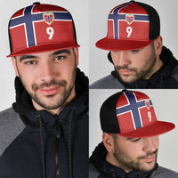 Custom Norway Football Mesh Trucker Cap Cross Nordic Knot Pattern National Flag Style