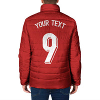 Custom Norway Football Padded Jacket Cross Nordic Knot Pattern National Flag Style