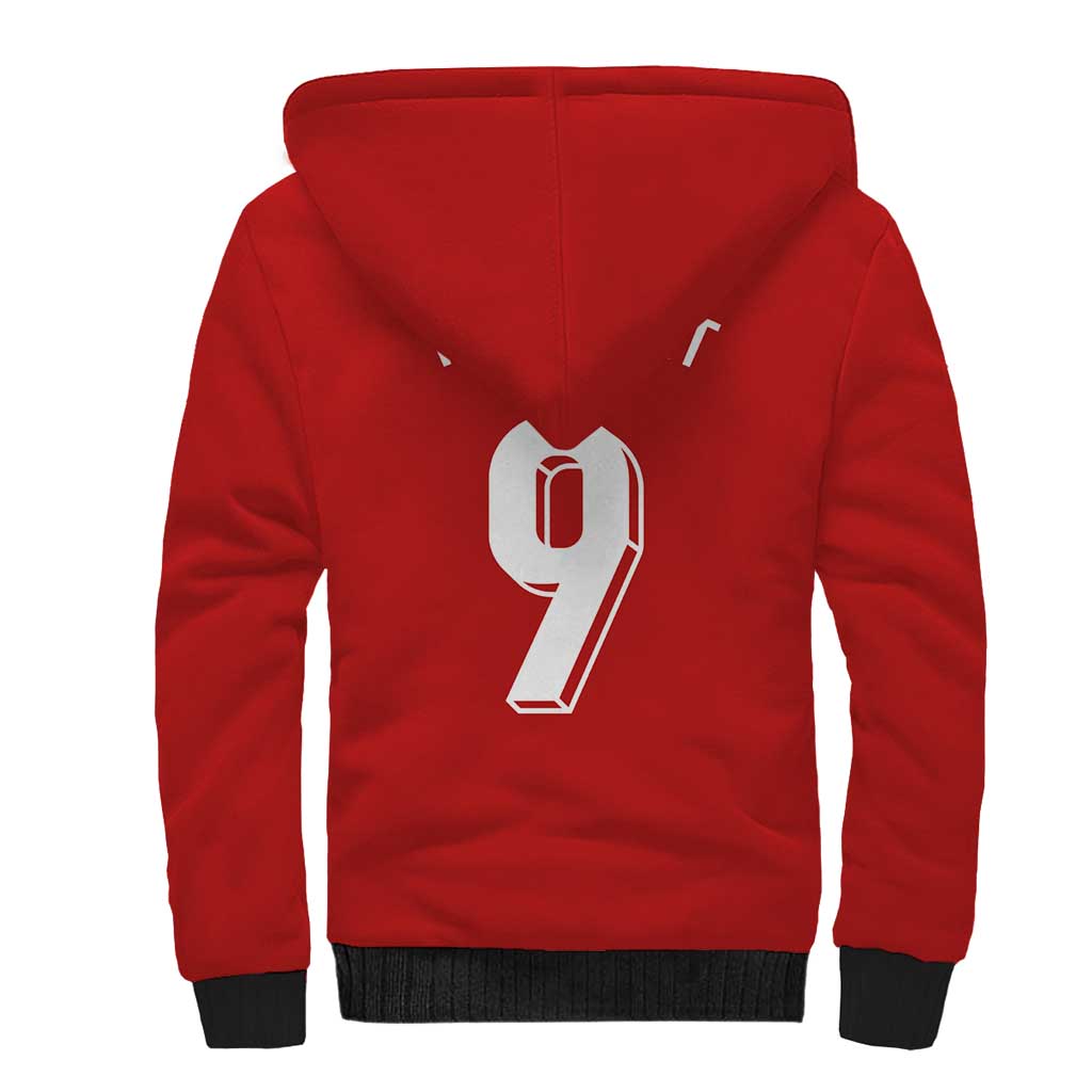 Custom Norway Football Sherpa Hoodie Cross Nordic Knot Pattern National Flag Style