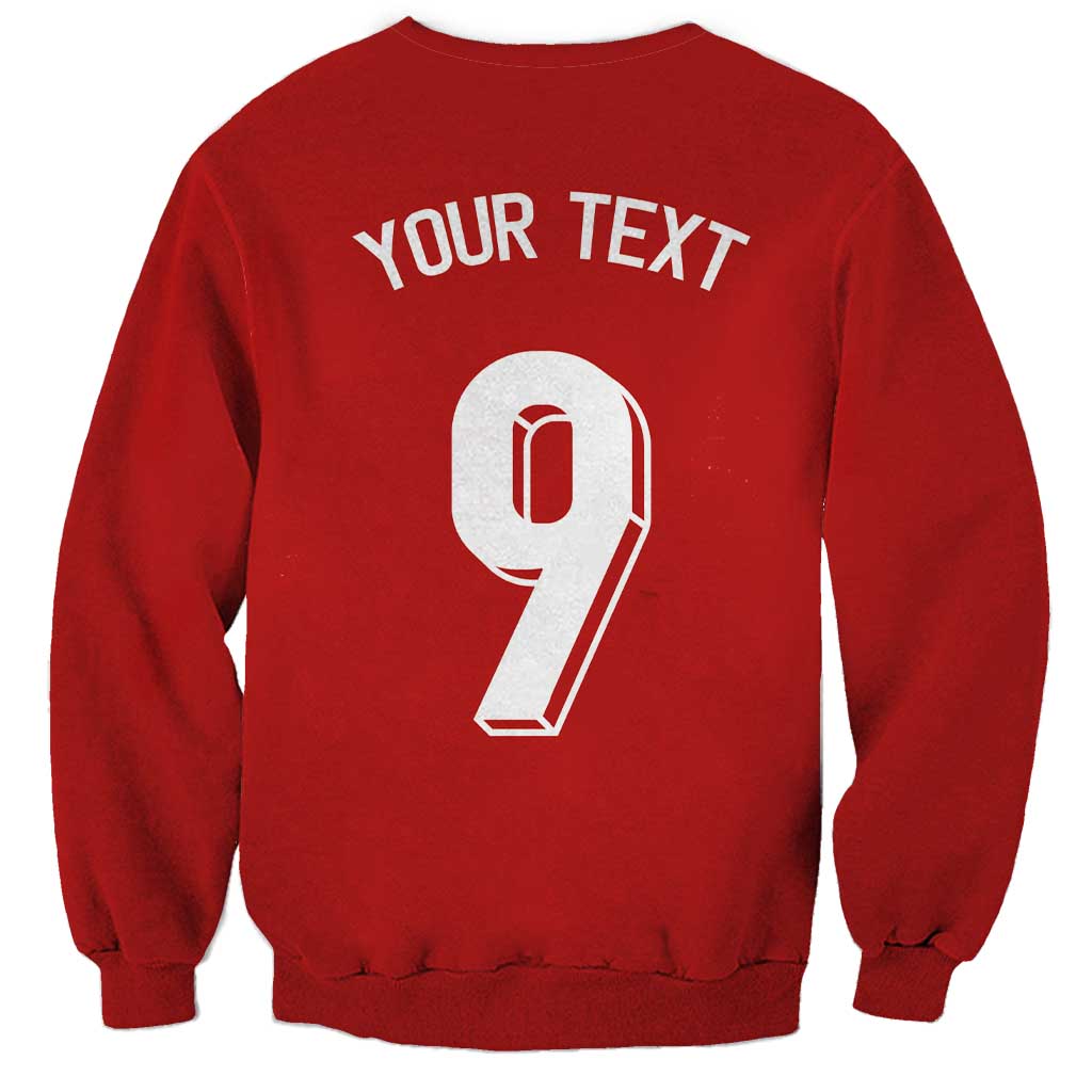 Custom Norway Football Sweatshirt Cross Nordic Knot Pattern National Flag Style