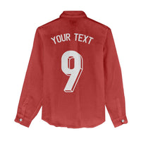 Custom Norway Football Women Casual Shirt Cross Nordic Knot Pattern National Flag Style