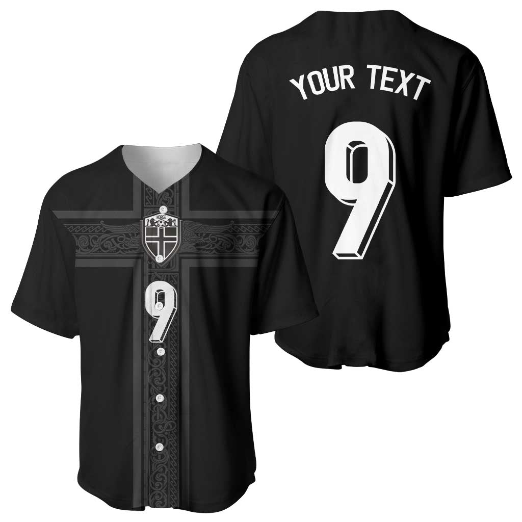 Custom Norway Football Baseball Jersey Cross Nordic Knot Pattern