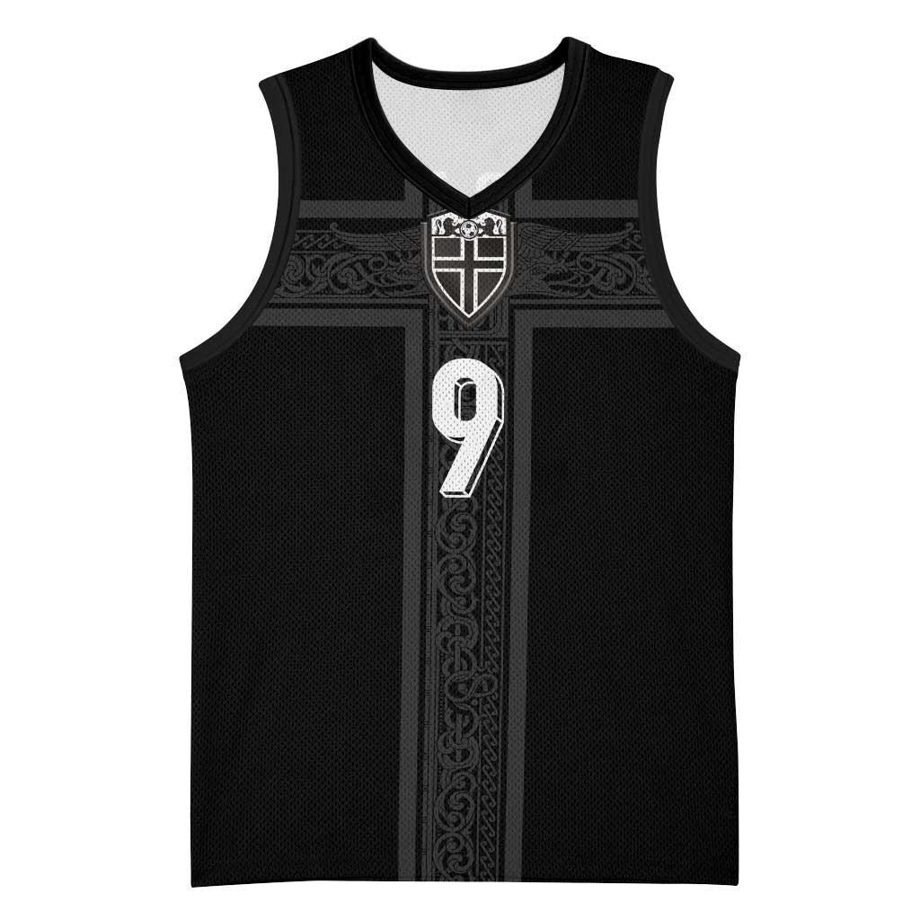 Custom Norway Football Basketball Jersey Cross Nordic Knot Pattern