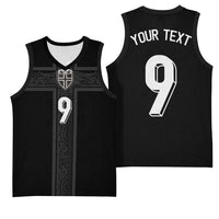 Custom Norway Football Basketball Jersey Cross Nordic Knot Pattern
