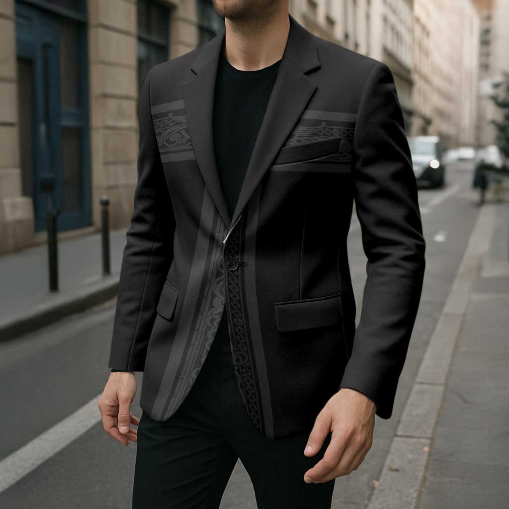 Custom Norway Football Blazer Cross Nordic Knot Pattern