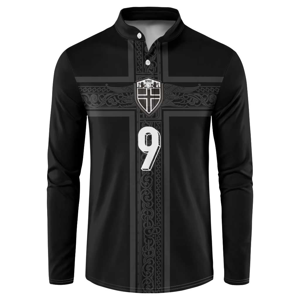Custom Norway Football Button Sweatshirt Cross Nordic Knot Pattern