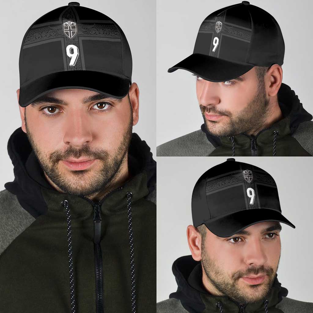 Custom Norway Football Classic Cap Cross Nordic Knot Pattern