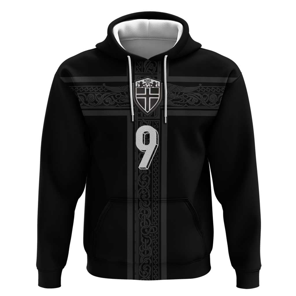 Custom Norway Football Hoodie Cross Nordic Knot Pattern