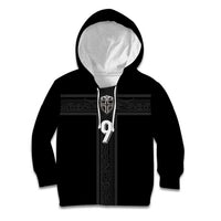 Custom Norway Football Kid Hoodie Cross Nordic Knot Pattern