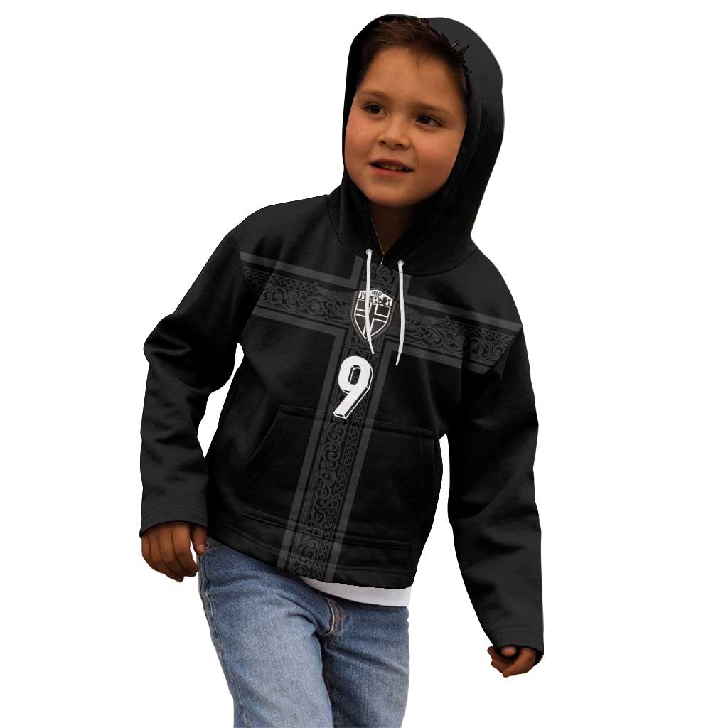 Custom Norway Football Kid Hoodie Cross Nordic Knot Pattern
