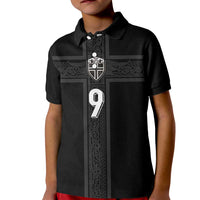 Custom Norway Football Kid Polo Shirt Cross Nordic Knot Pattern