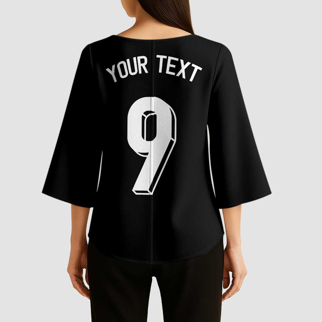 Custom Norway Football Kimono Sleeve Blouse Cross Nordic Knot Pattern