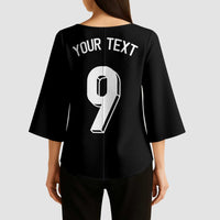 Custom Norway Football Kimono Sleeve Blouse Cross Nordic Knot Pattern