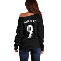 Custom Norway Football Off Shoulder Sweater Cross Nordic Knot Pattern