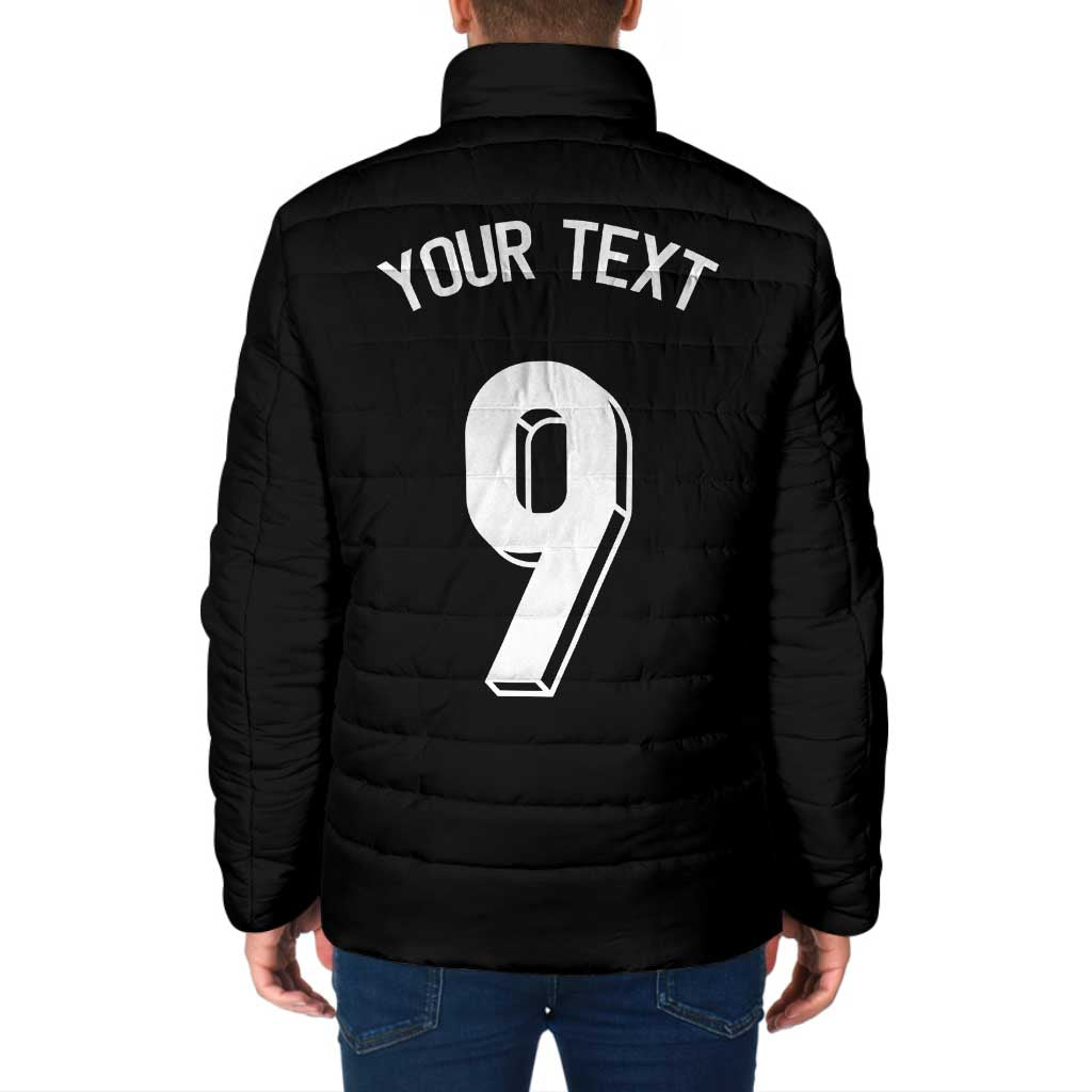 Custom Norway Football Padded Jacket Cross Nordic Knot Pattern