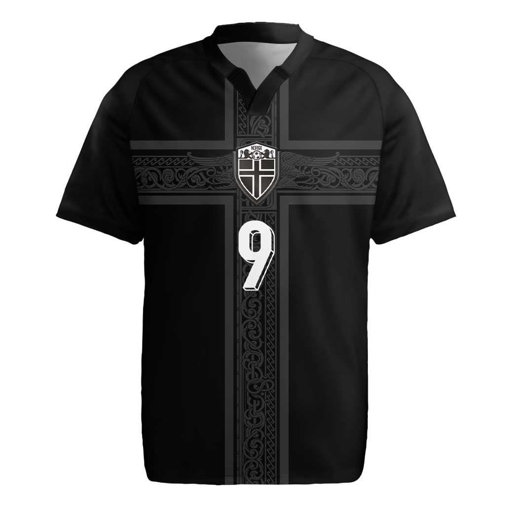Custom Norway Football Rugby Jersey Cross Nordic Knot Pattern