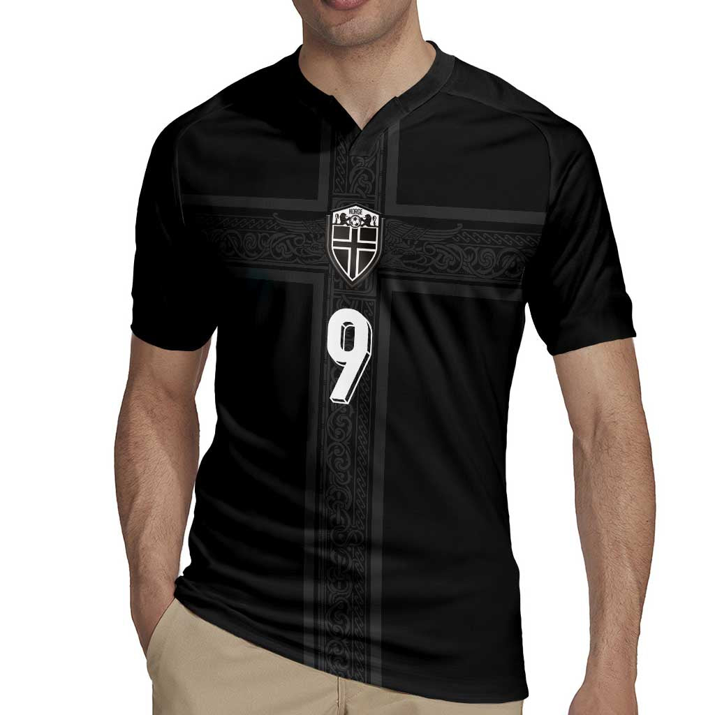 Custom Norway Football Rugby Jersey Cross Nordic Knot Pattern