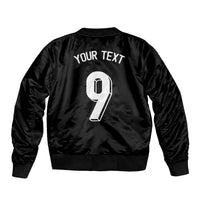 Custom Norway Football Sleeve Zip Bomber Jacket Cross Nordic Knot Pattern