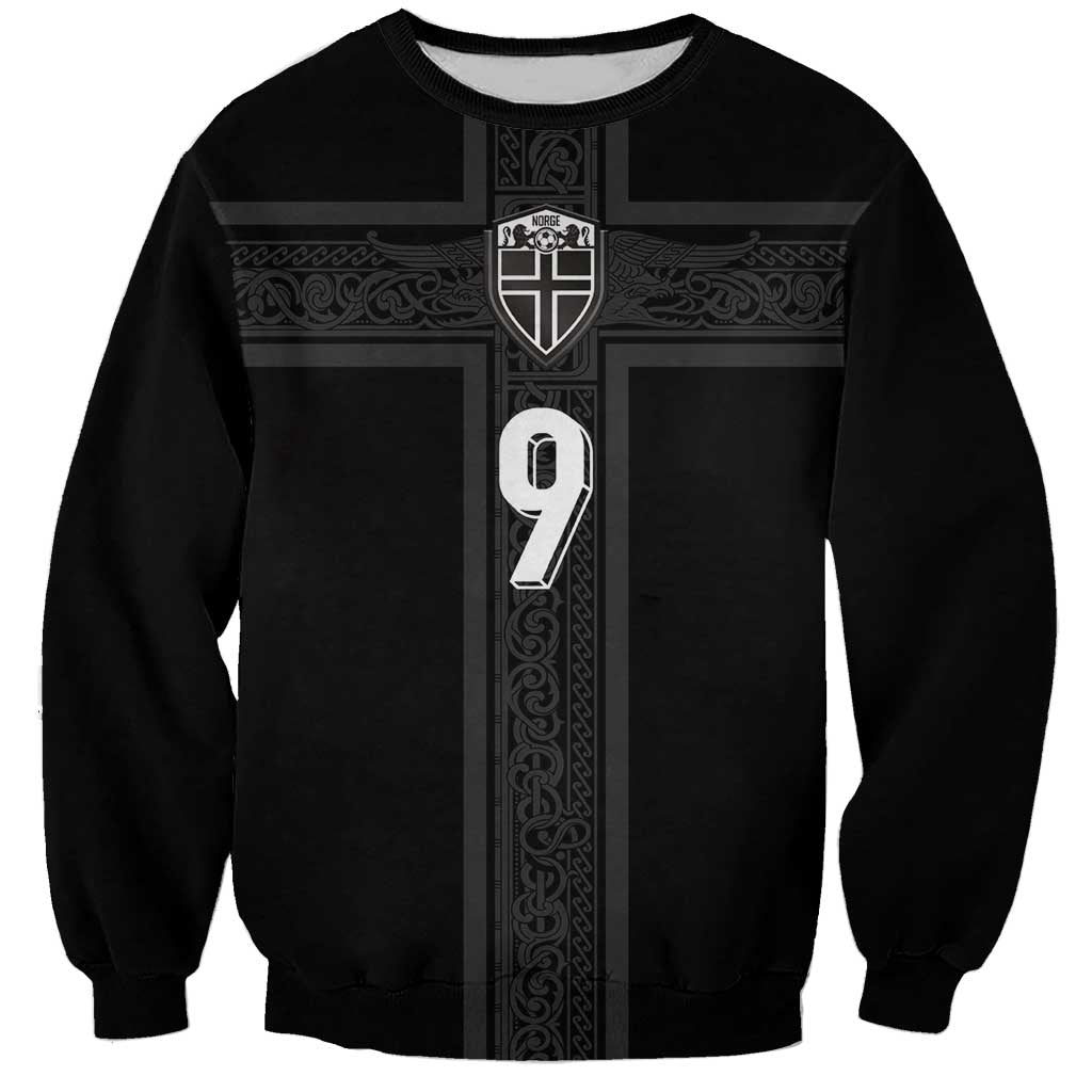 Custom Norway Football Sweatshirt Cross Nordic Knot Pattern
