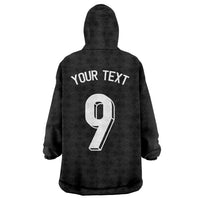 Custom Norway Football Wearable Blanket Hoodie Cross Nordic Knot Pattern