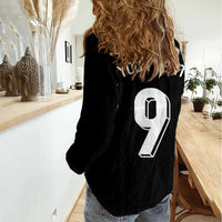 Custom Norway Football Women Casual Shirt Cross Nordic Knot Pattern