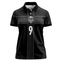 Custom Norway Football Women Polo Shirt Cross Nordic Knot Pattern