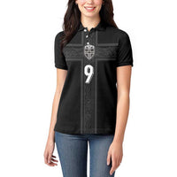 Custom Norway Football Women Polo Shirt Cross Nordic Knot Pattern