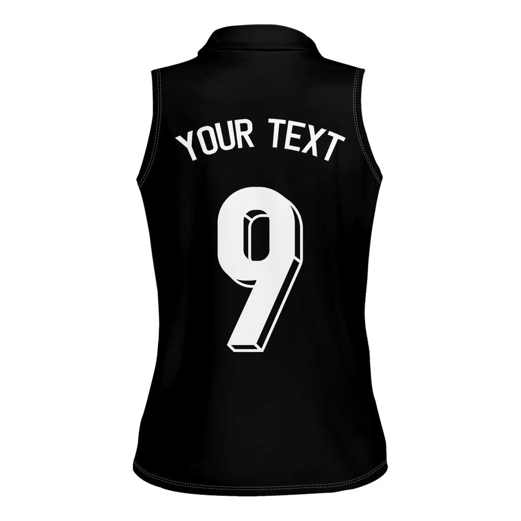 Custom Norway Football Women Sleeveless Polo Shirt Cross Nordic Knot Pattern