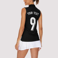 Custom Norway Football Women Sleeveless Polo Shirt Cross Nordic Knot Pattern