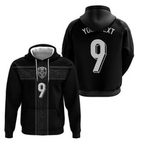 Custom Norway Football Zip Hoodie Cross Nordic Knot Pattern