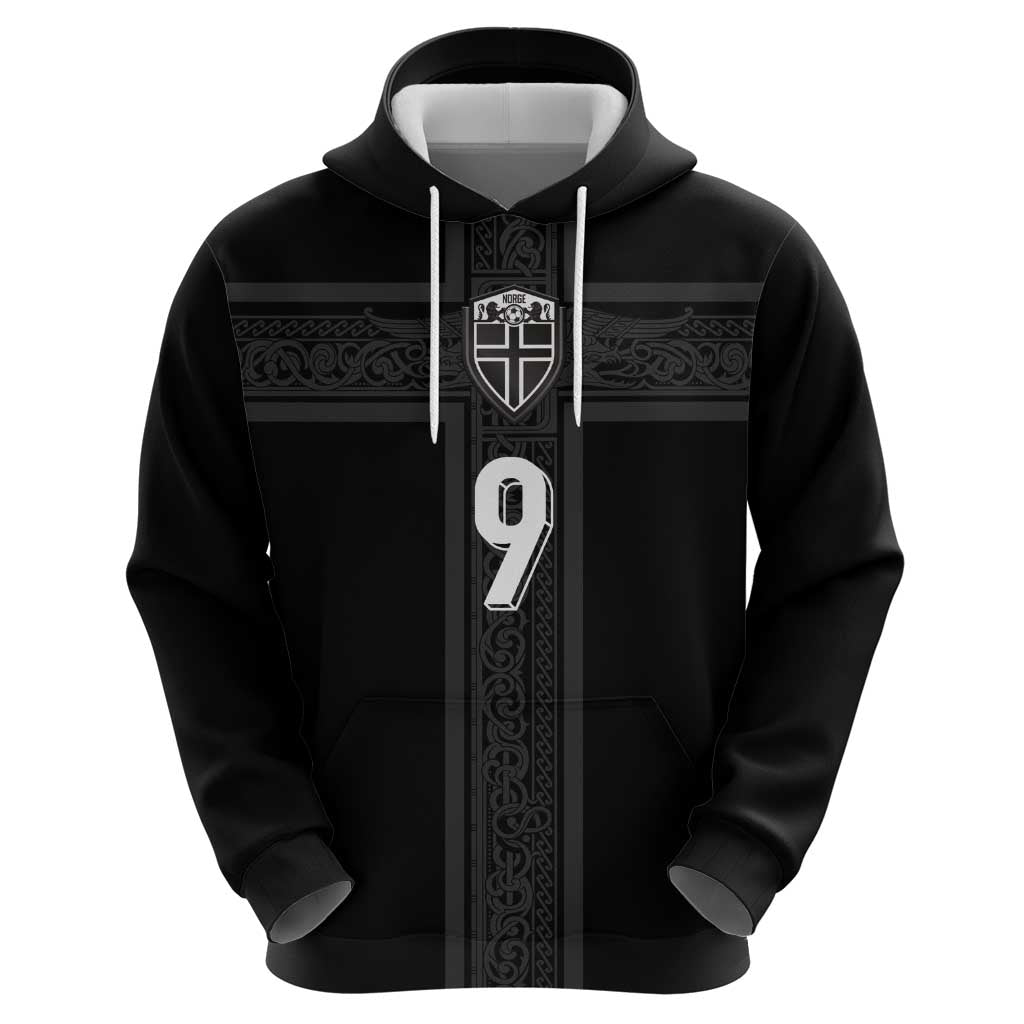 Custom Norway Football Zip Hoodie Cross Nordic Knot Pattern