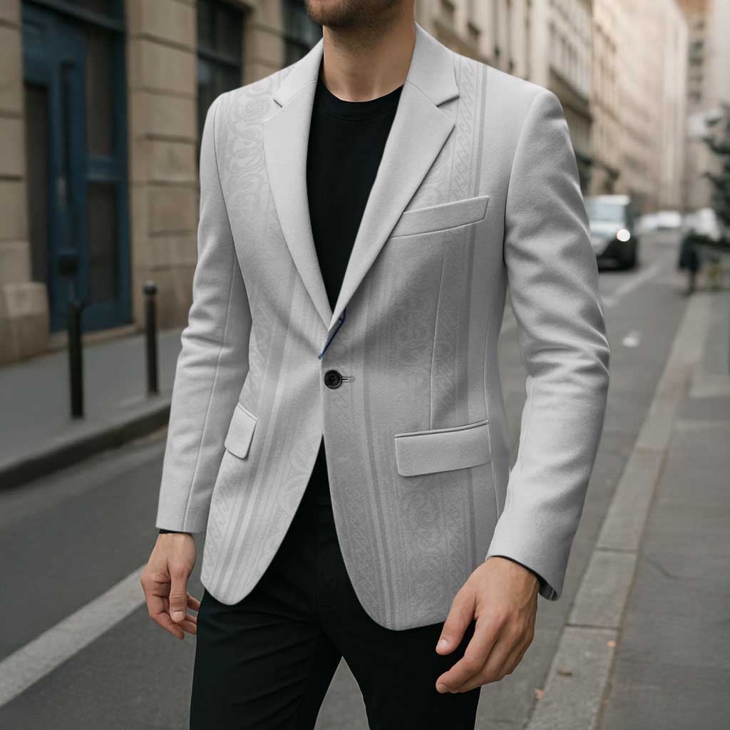 Custom Norway Football Blazer Nordic Knot Pattern