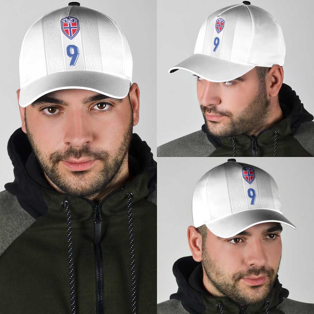 Custom Norway Football Classic Cap Nordic Knot Pattern