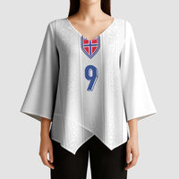 Custom Norway Football Kimono Sleeve Blouse Nordic Knot Pattern