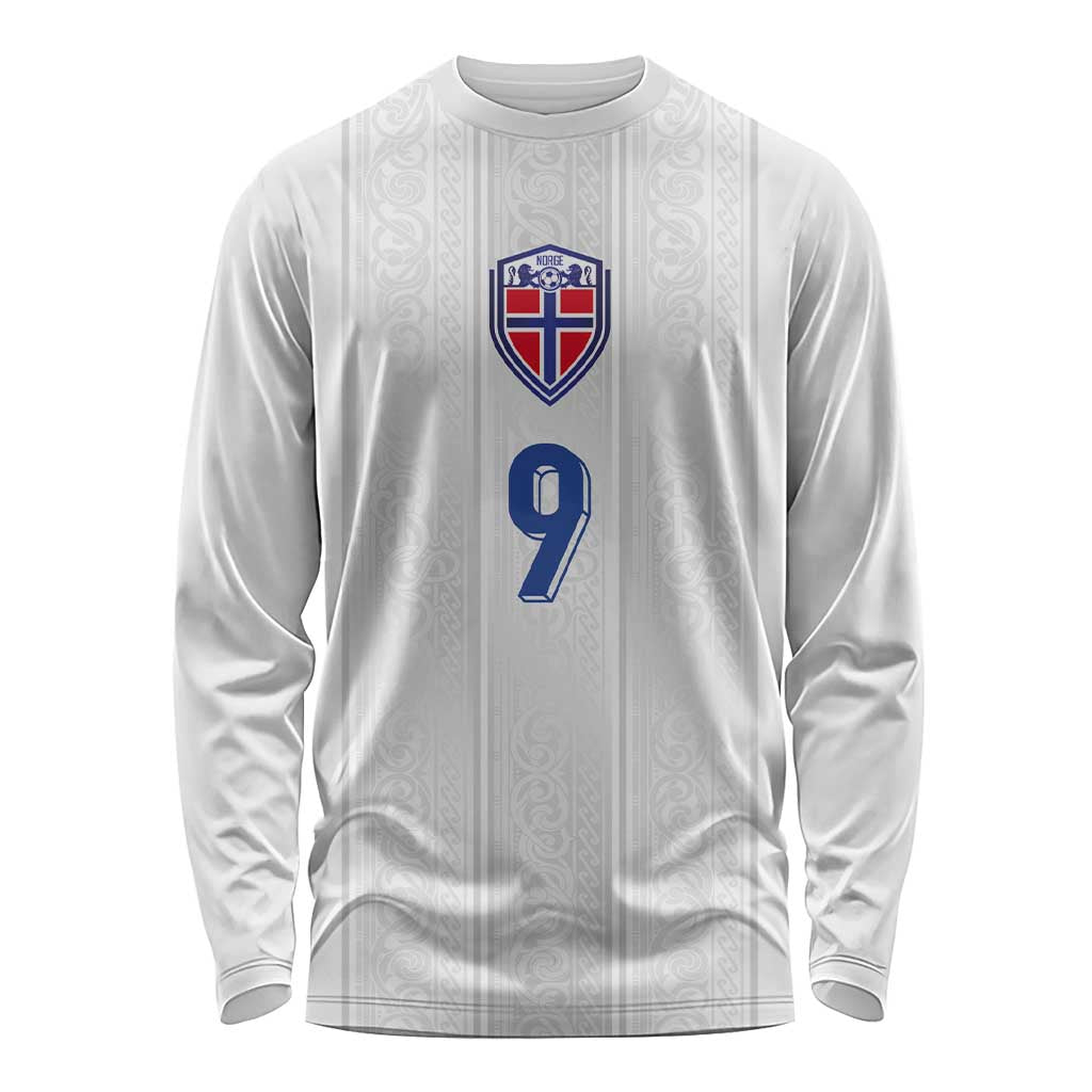 Custom Norway Football Long Sleeve Shirt Nordic Knot Pattern