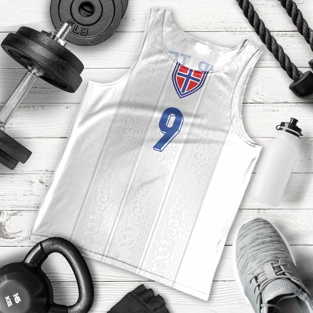 Custom Norway Football Men Tank Top Nordic Knot Pattern