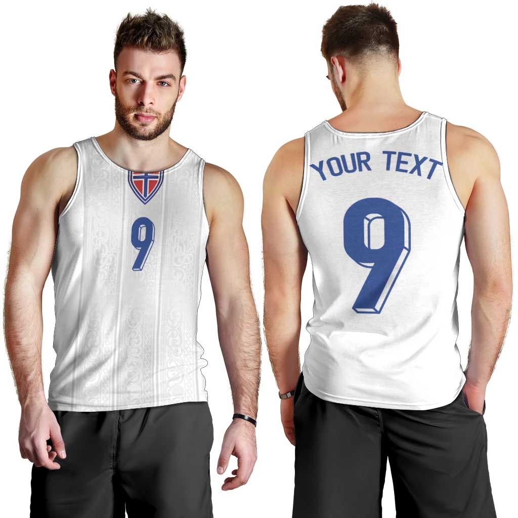 Custom Norway Football Men Tank Top Nordic Knot Pattern