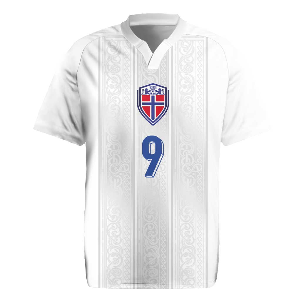 Custom Norway Football Rugby Jersey Nordic Knot Pattern