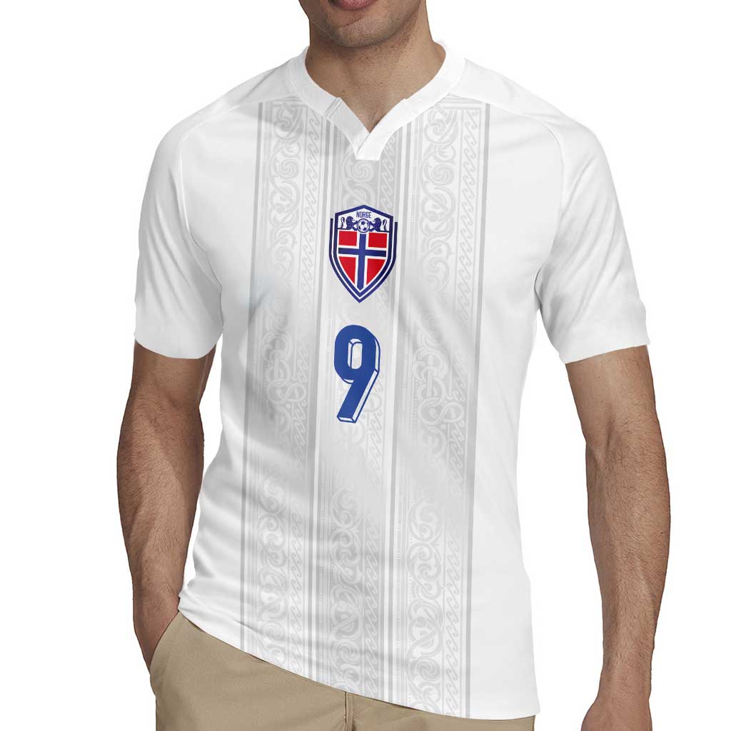 Custom Norway Football Rugby Jersey Nordic Knot Pattern