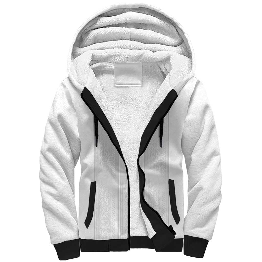 Custom Norway Football Sherpa Hoodie Nordic Knot Pattern