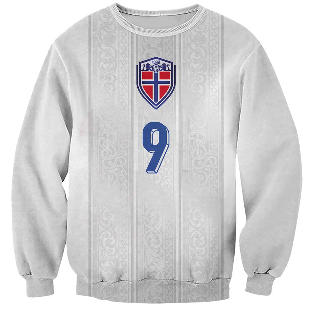 Custom Norway Football Sweatshirt Nordic Knot Pattern