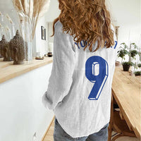 Custom Norway Football Women Casual Shirt Nordic Knot Pattern