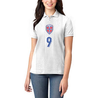 Custom Norway Football Women Polo Shirt Nordic Knot Pattern