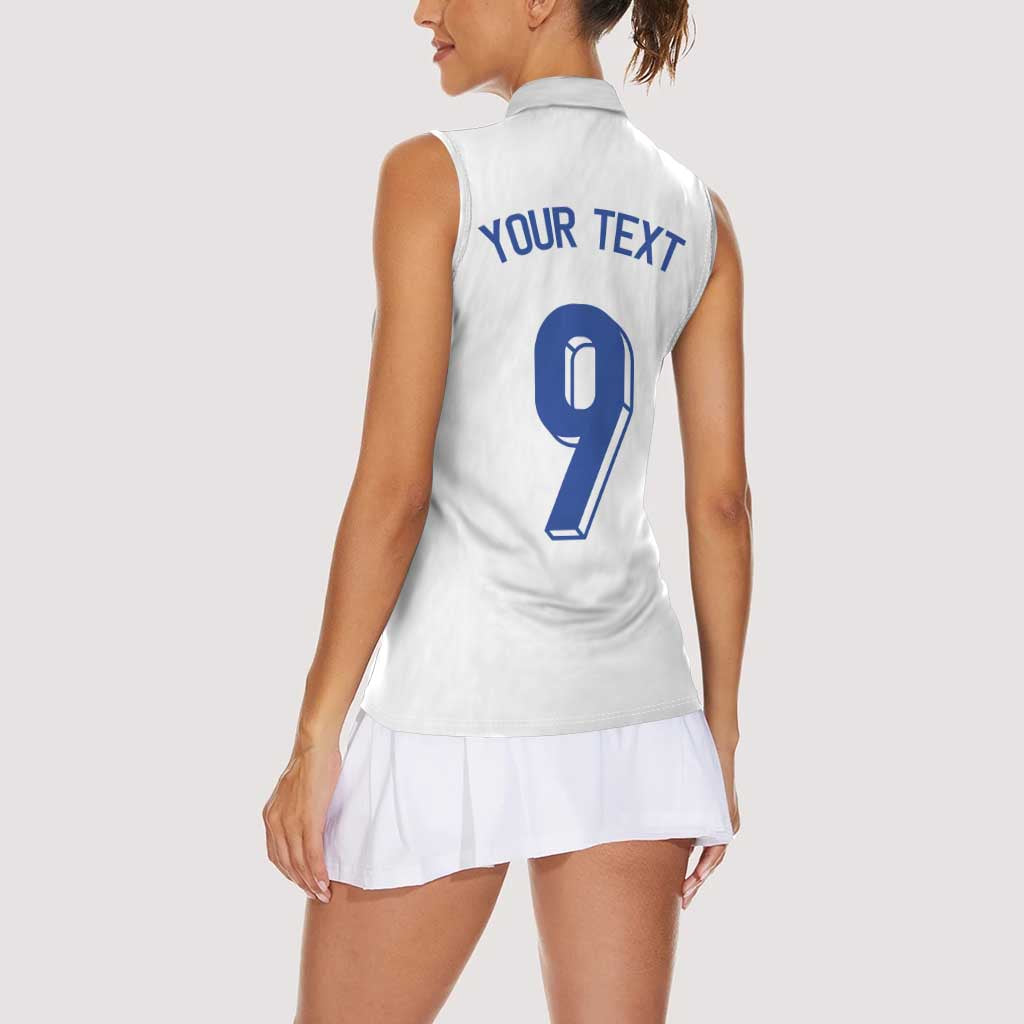Custom Norway Football Women Sleeveless Polo Shirt Nordic Knot Pattern