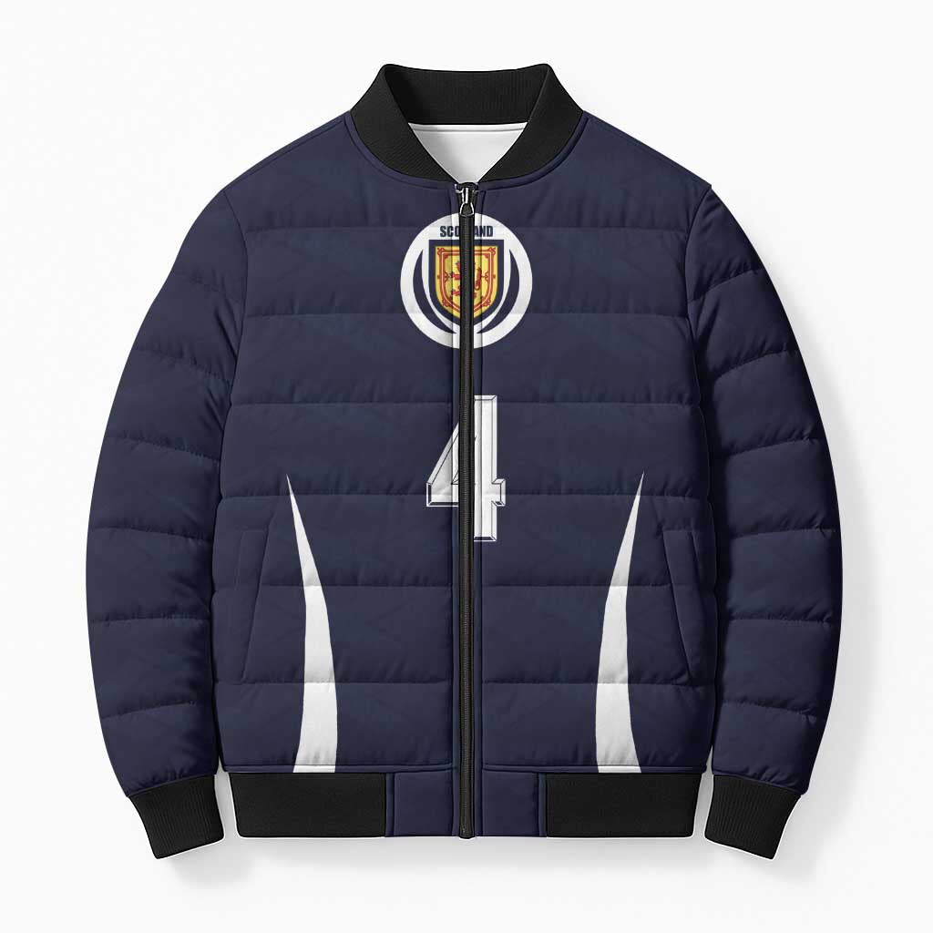 Custom Scotland Football Bomber Puffer Jacket Glory 2026